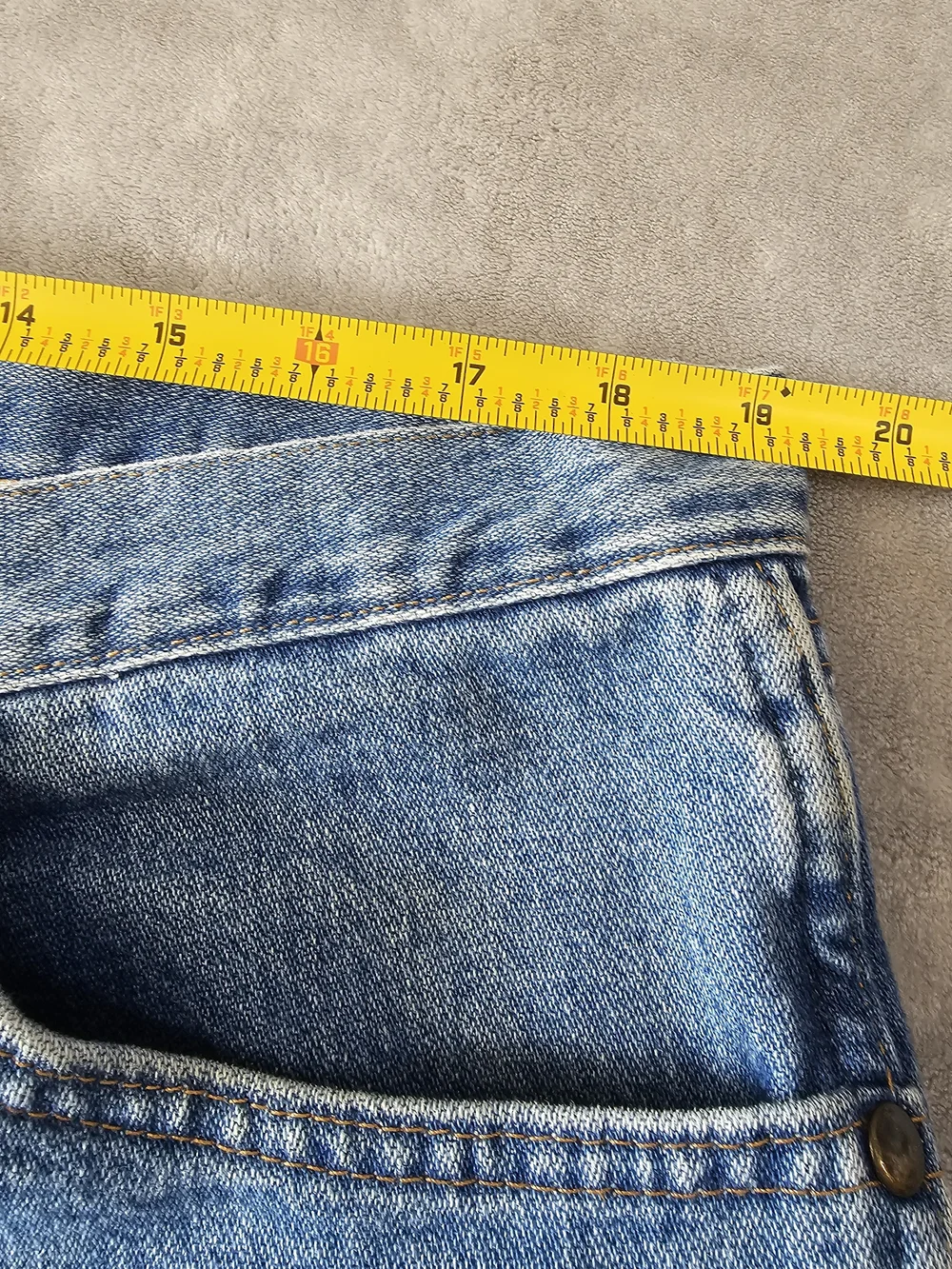Wrangler Men's Medium Blue Straight‎ Leg Jeans Sz 38